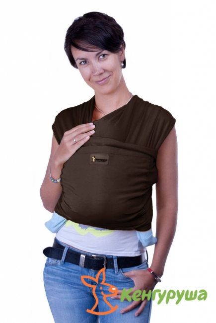Слинг-шарф трикотажный Kengurusha Style, цвет кофе