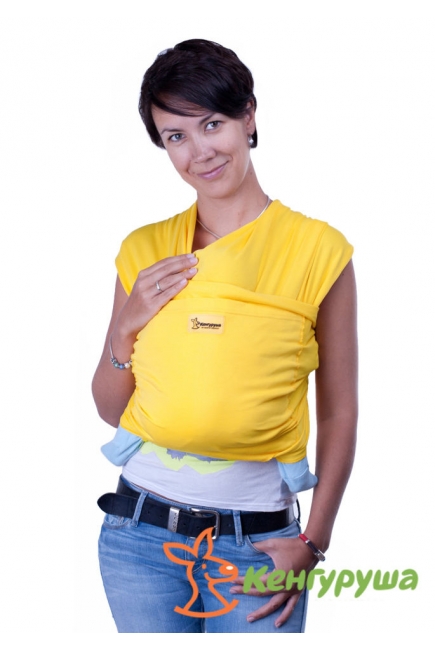 Трикотажный слинг-шарф Кенгуруша Style, цвет солнечный