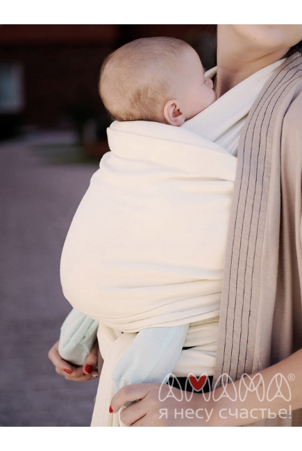 Слинг-шарф трикотажный Мотатик, цвет экрю