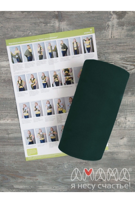 Трикотажный шарф Мотатик, цвет тенистая ель