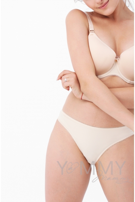 Бюстгальтер для кормящих и беременных Angelika на косточках, бежевый