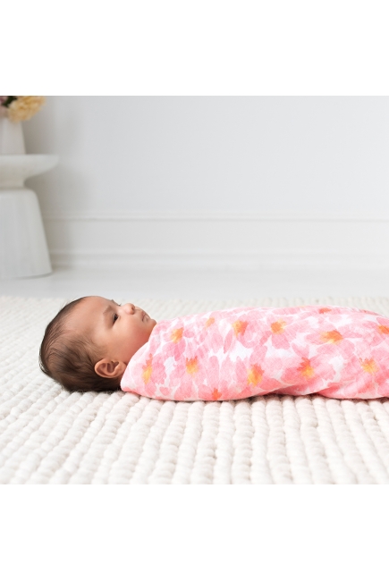 Муслиновые пеленки Aden&Anais для новорожденных, большие, набор 4, Petal Blooms