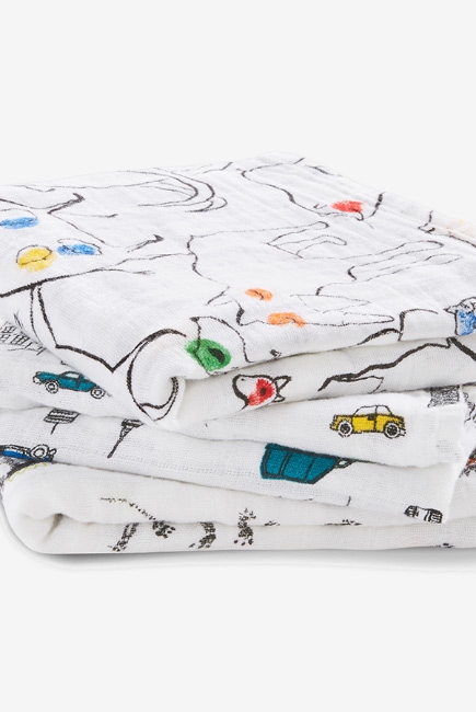 Муслиновые пеленки для новорожденных средние Aden&Anais, набор 3, Color Pop