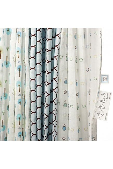 Набор пеленок SwaddleDesigns - SwaddleLite Cute & Calm Pastel Blue