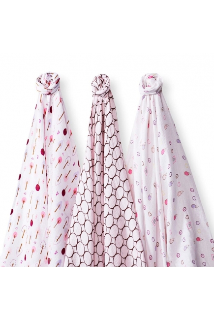 Набор пеленок SwaddleDesigns SwaddleLite Cute & Calm Pastel Pink