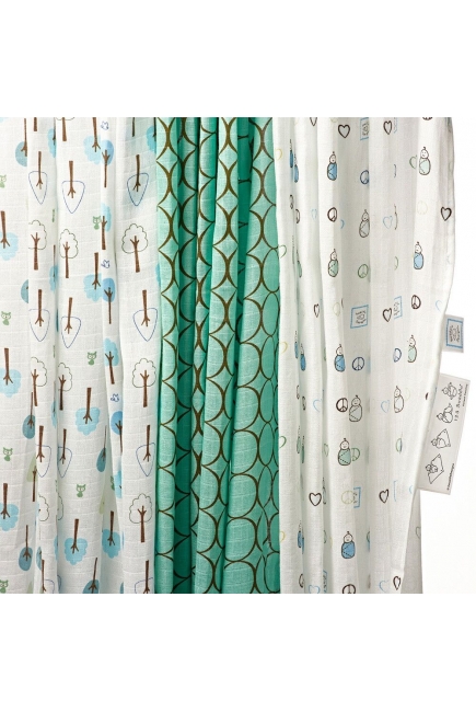 Набор пеленок SwaddleDesigns SwaddleLite Cute & Calm SeaCrystal