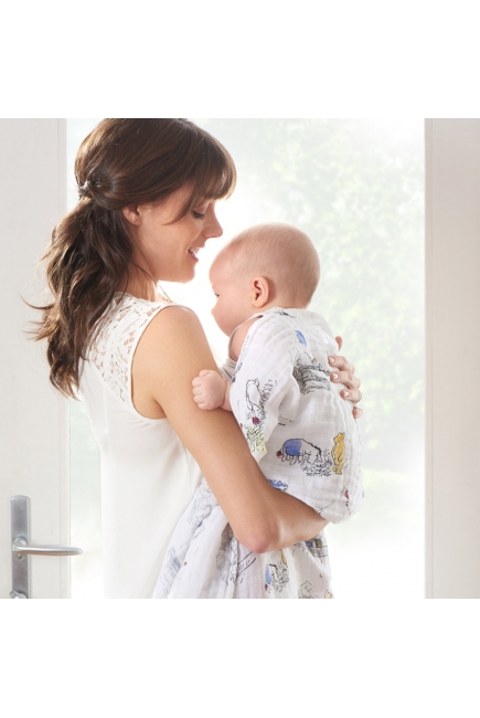 Муслиновые пеленки Aden&Anais для новорожденных большие, набор 4, Disney Winnie Pooh