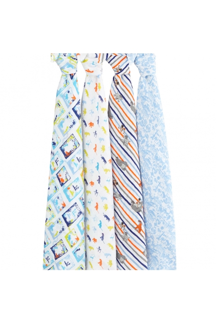 Муслиновые пеленки Aden&Anais для новорожденных большие, набор 4, Disney Jungle Book