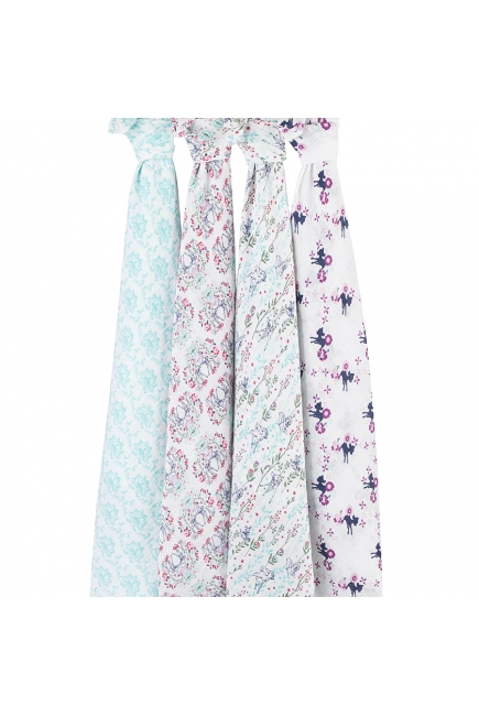 Муслиновые пеленки Aden&Anais для новорожденных большие, набор 4, Disney Bambi