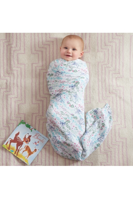 Муслиновые пеленки Aden&Anais для новорожденных большие, набор 4, Disney Bambi