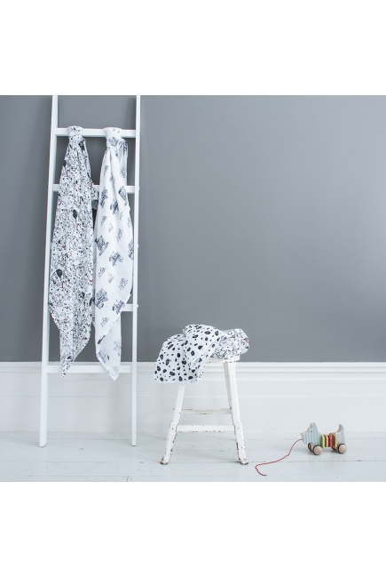 Муслиновые пеленки Aden&Anais для новорожденных большие, набор 4, Disney Dalmatians