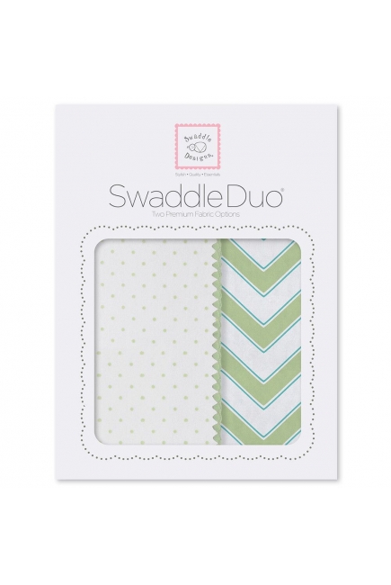 Набор пеленок SwaddleDesigns Swaddle Duo KW Classic Chevron