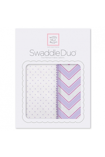 Набор пеленок SwaddleDesigns Swaddle Duo LV Classic Chevron