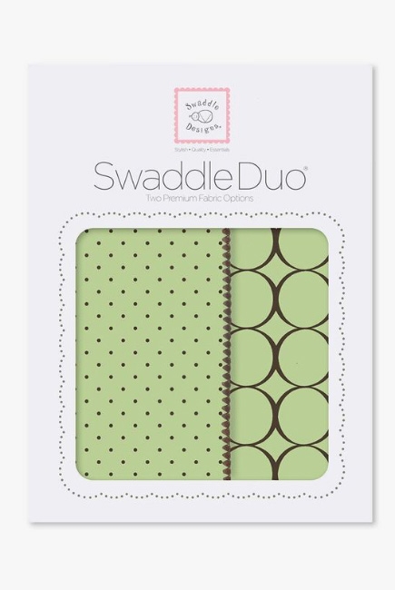 Набор пеленок SwaddleDesigns Swaddle Duo Lime Modern
