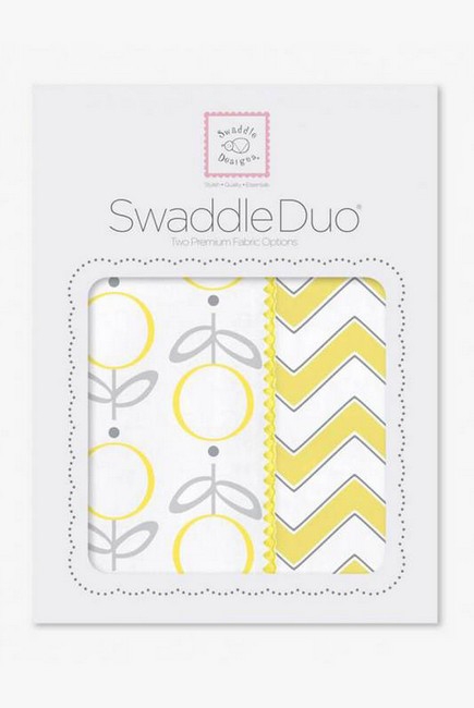 Набор пеленок SwaddleDesigns - Swaddle Duo, Lolli Chevron Yellow