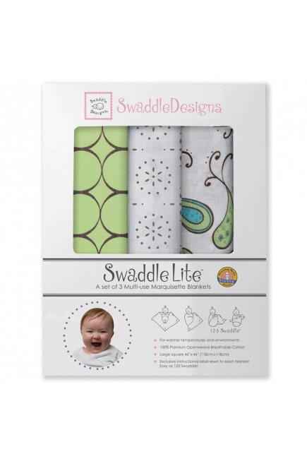 Набор пеленок SwaddleDesigns SwaddleLite Modern Kiwi