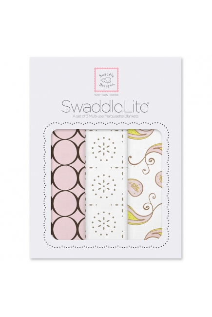 Набор пеленок SwaddleDesigns SwaddleLite Modern Pink