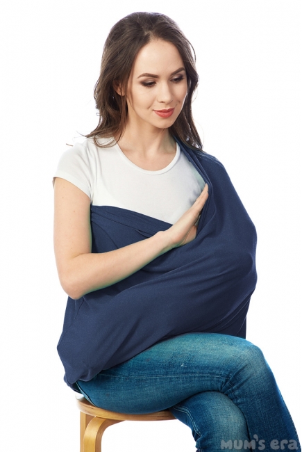 Накидка для кормления "Бэлла" индиго