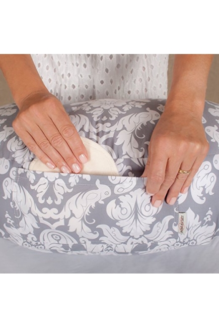 Подушка для кормления Bebe Au Lait, Chateau Silver