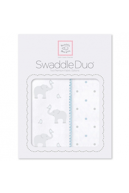 Набор пеленок SwaddleDesigns Swaddle Duo Swaddle Duo PB Elephant/Chickies