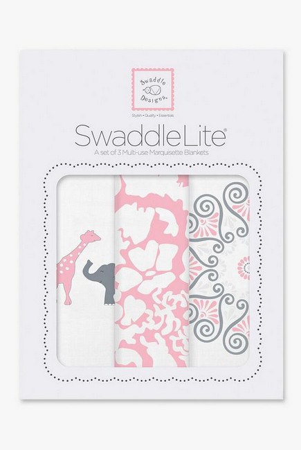 Набор пеленок SwaddleDesigns - Swaddle Lite, PP Elephant/Chickies