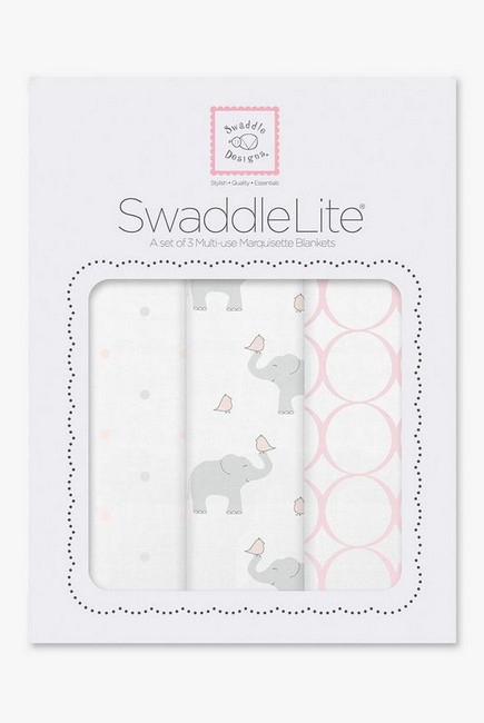 Набор пеленок SwaddleDesigns - Swaddle Lite, PP Elephant/Chickies