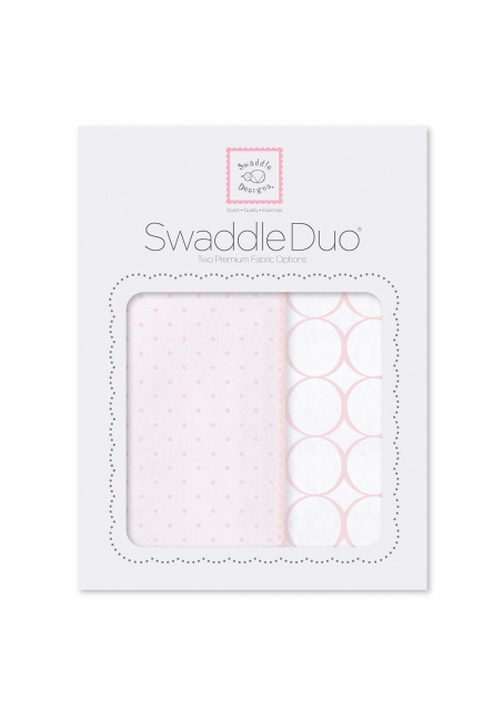 Набор пеленок SwaddleDesigns Swaddle Duo PP Dot/Mod Circle