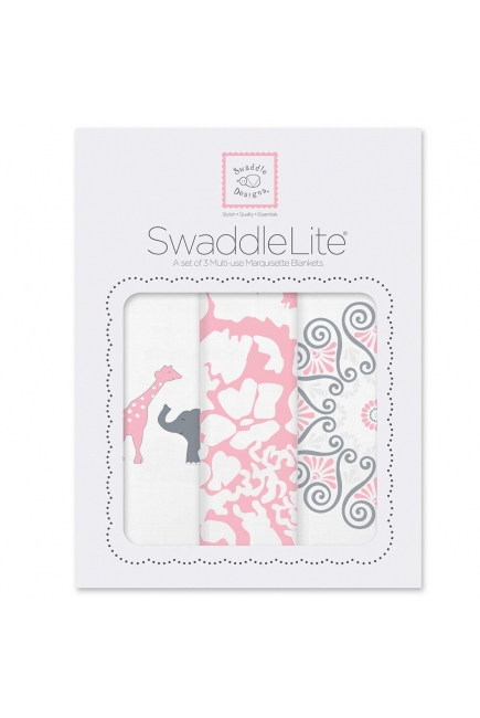 Набор пеленок SwaddleDesigns - Swaddle Lite, PP Elephant/Chickies