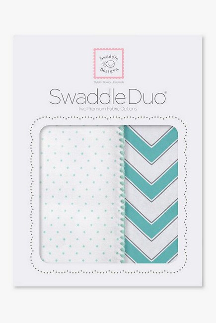 Набор пеленок SwaddleDesigns Swaddle Duo SC Classic Chevron