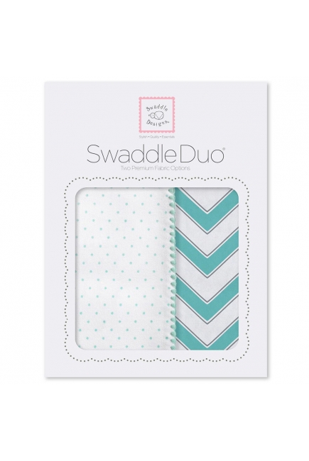 Набор пеленок SwaddleDesigns Swaddle Duo SC Classic Chevron
