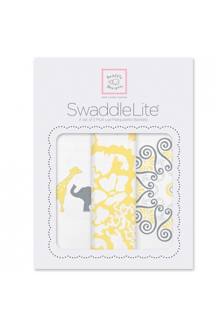 Пеленка детская тонкая SwaddleDesigns Маркизет PY Elephant/Chickies