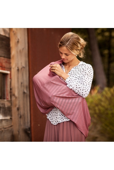 Милкснуд - накидка для кормления Bebe Au Lait, Marsala Jersey