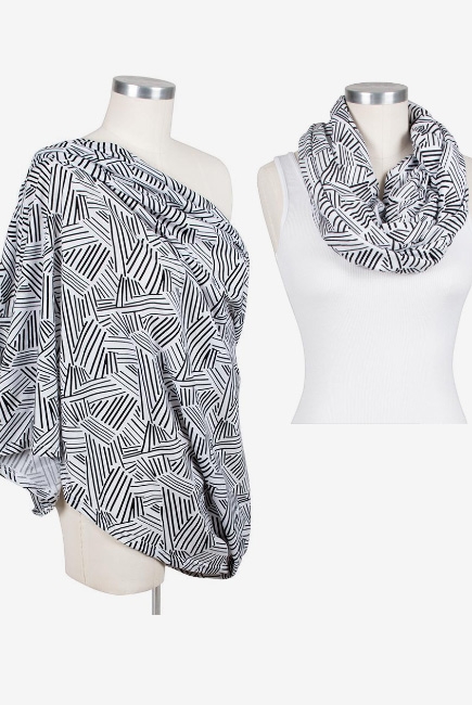 Шарф-накидка для кормления Bebe Au Lait, Montauk Jersey