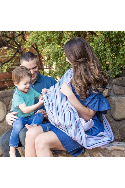 Накидка для кормления - милкснуд муслиновый Bebe Au Lait, Metropolitan