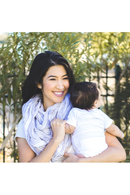 Накидка для кормления - милкснуд муслиновый Bebe Au Lait, Metropolitan