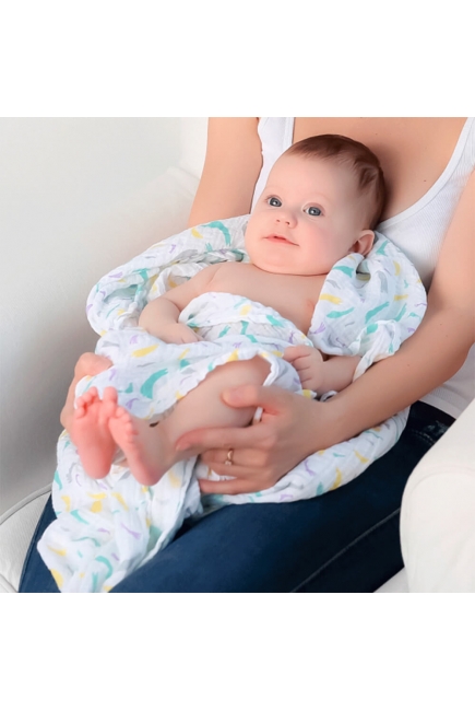 Муслиновые пеленки для новорожденных Adam Stork большие, набор 4, Sweetie