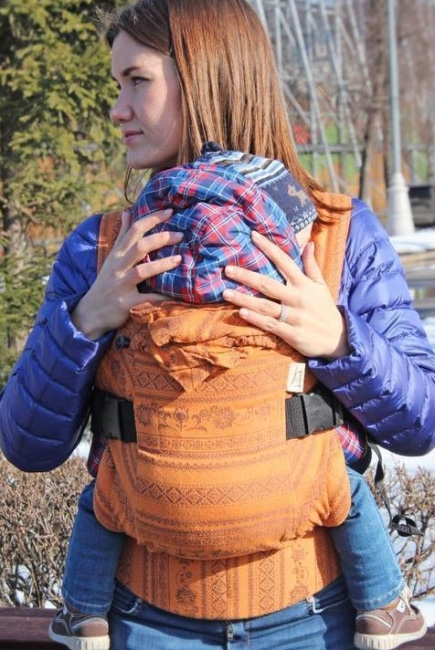 Эргорюкзак Karaush шарфовый с бамбуком, Gerbera