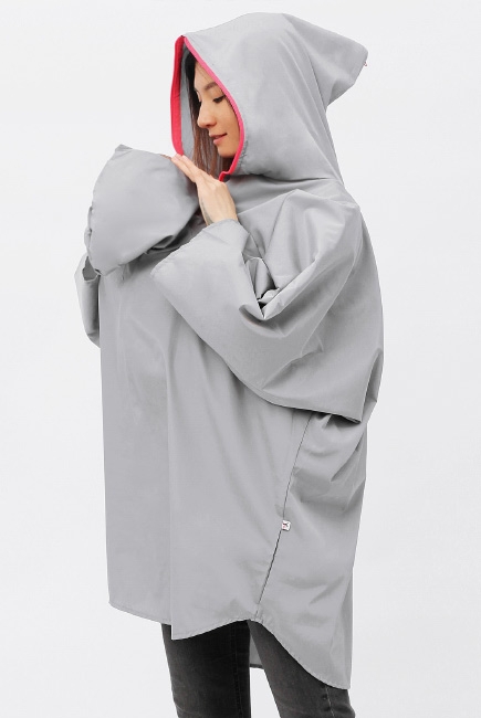 Слингокуртка-слингодождевик серый