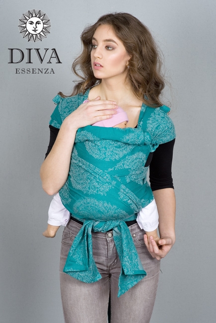 Май-слинг для новорожденных Diva Essenza, Smeraldo с бамбуком