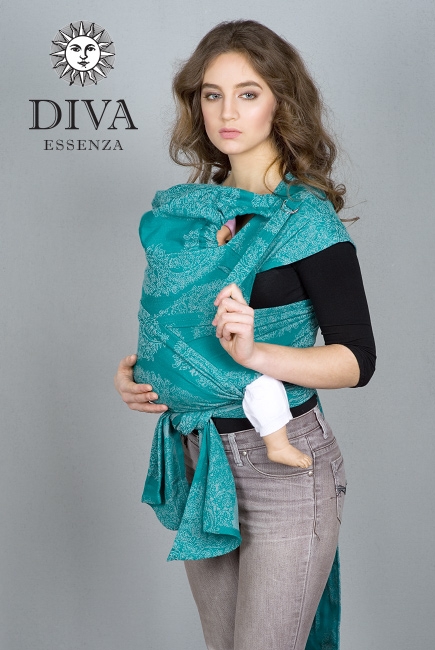 Май-слинг для новорожденных Diva Essenza, Smeraldo с бамбуком