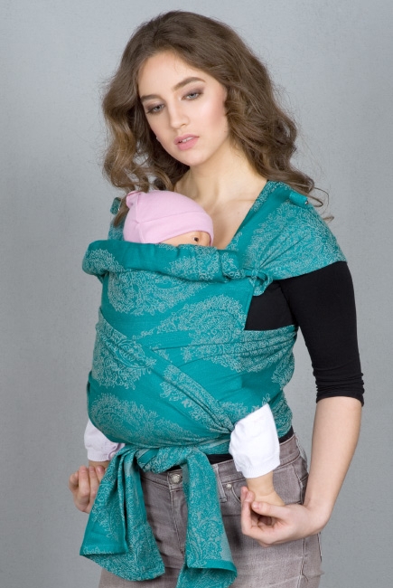 Май-слинг для новорожденных Diva Essenza, Smeraldo с бамбуком