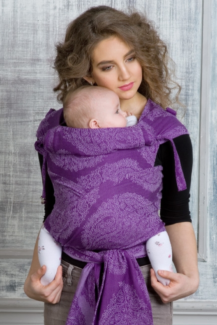 Май-слинг для новорожденных Diva Essenza, Viola с бамбуком