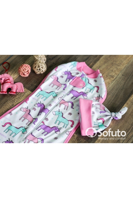 Пеленка-кокон на молнии для новорожденных, Unicorn