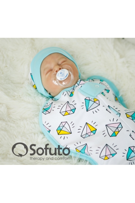 Пеленка-кокон для новорожденных утепленная, Diamond