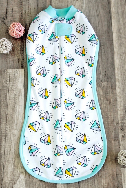 Пеленка-кокон для новорожденных утепленная, Diamond