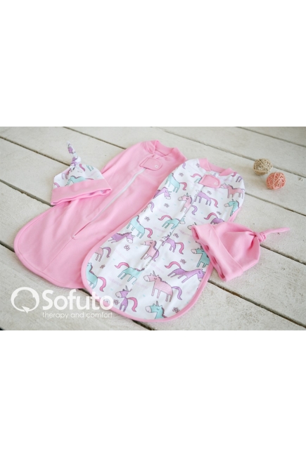 Комплект пеленок-коконов для новорожденных, Unicorn