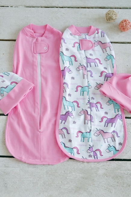 Комплект пеленок-коконов для новорожденных, Unicorn