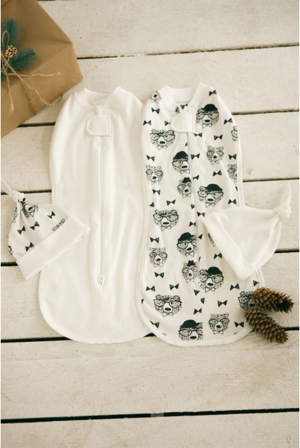 Комплект пеленок-коконов для новорожденных, Bears