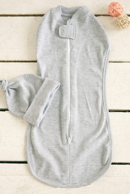 Пеленка кокон для новорожденных трикотажная, Grey