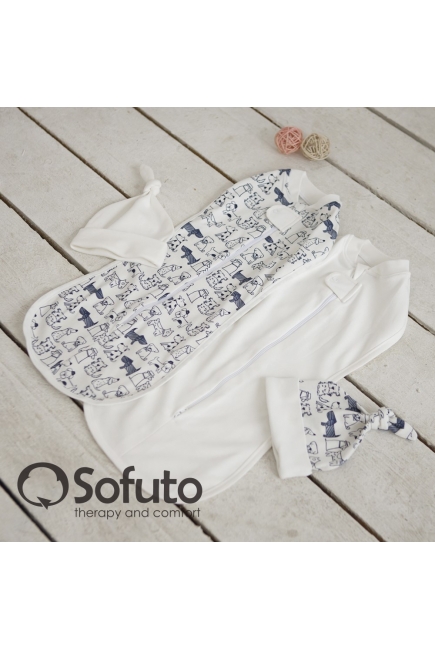 Комплект пеленок-коконов для новорожденных, Dogs